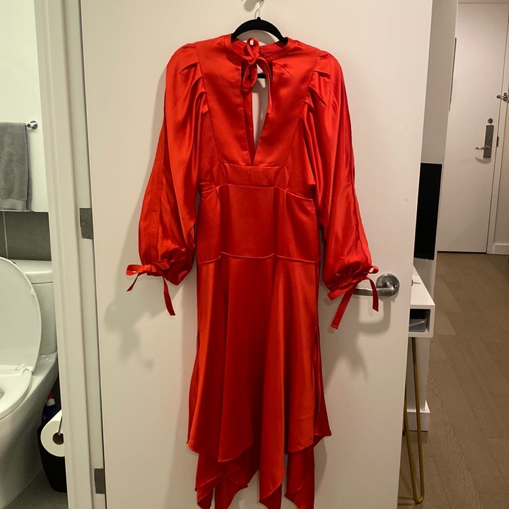 Self-Portrait red cocktail dress